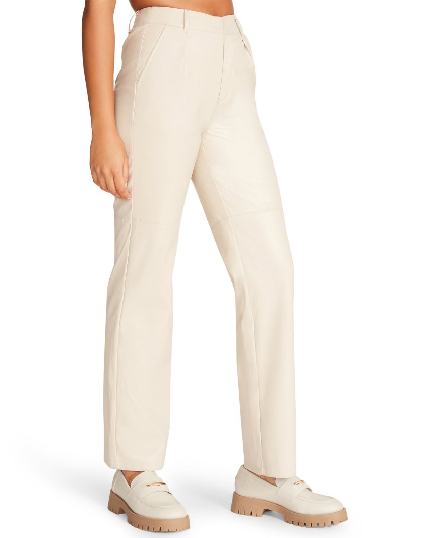 Pantalones Steve Madden Abby Mujer Creme | ES DCS286